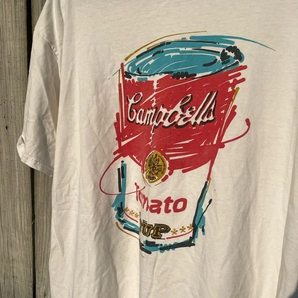 Rare 1996 Andy Warhol Campbell’s Tomato Soup T-Shirt - Picture 4 of 6